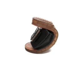 Women Leather Flats Buckle Top Ultra Soft Slides Summer Sandals Bera -Shoe Store slides women leather buckle top ultra soft slides bera 19