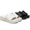 Women Leather Platform Wedge Summer Slides Sandals Fiona -Shoe Store slides women platform heel slip on sandal slides fiona 1