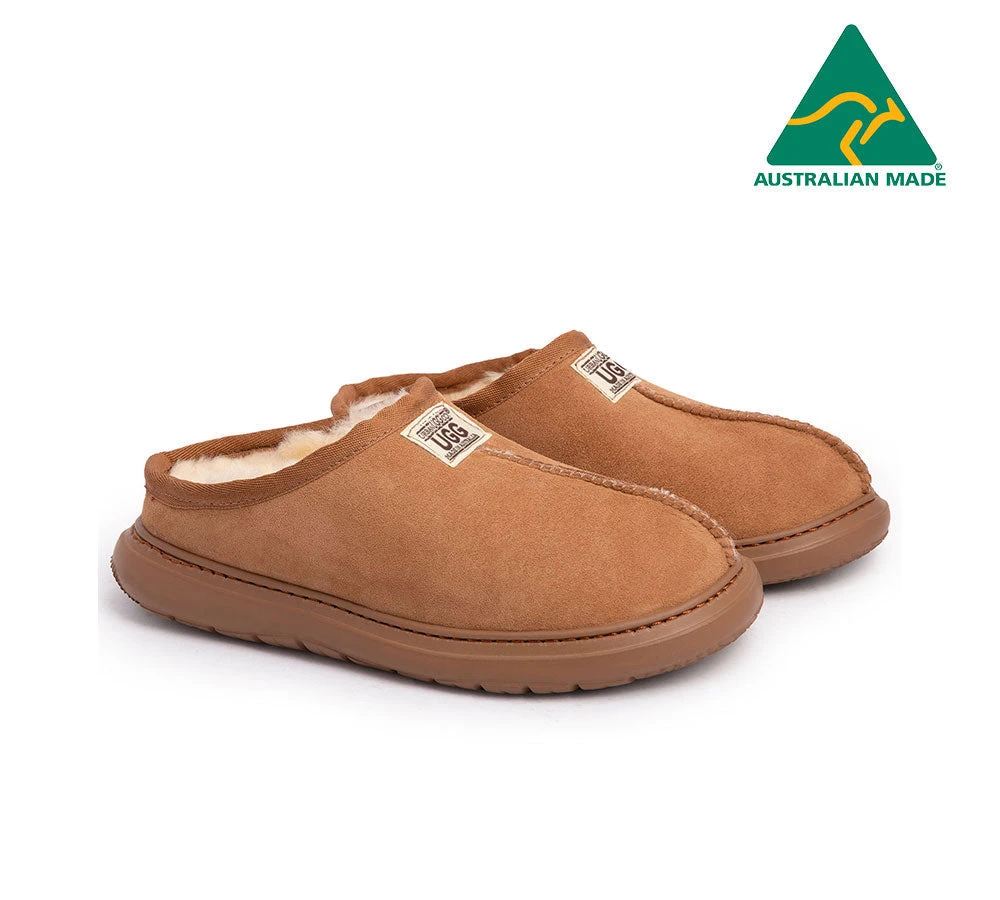 Australian Made Sheepskin Slippers Unisex Active Scuff 3 Australian Made Sheepskin Slippers Unisex Active Scuff