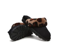 UGG Slippers Double Faced Sheepskin Wool Women Leopard Print House Slippers -Shoe Store slippers ugg slippers double face sheepskin women leopard print slipper 11