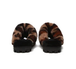 UGG Slippers Double Faced Sheepskin Wool Women Leopard Print House Slippers -Shoe Store slippers ugg slippers double face sheepskin women leopard print slipper 14