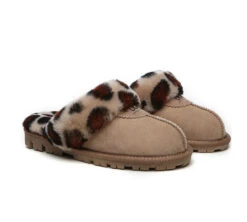 UGG Slippers Double Faced Sheepskin Wool Women Leopard Print House Slippers -Shoe Store slippers ugg slippers double face sheepskin women leopard print slipper 16