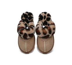 UGG Slippers Double Faced Sheepskin Wool Women Leopard Print House Slippers -Shoe Store slippers ugg slippers double face sheepskin women leopard print slipper 19