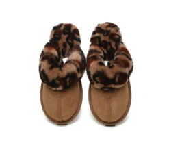 UGG Slippers Double Faced Sheepskin Wool Women Leopard Print House Slippers -Shoe Store slippers ugg slippers double face sheepskin women leopard print slipper 5