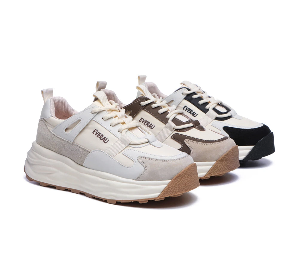 Women Chunky Sneakers Premium Leather Insole Nonslip Ellis 3 Women Chunky Sneakers Premium Leather Insole Nonslip Ellis