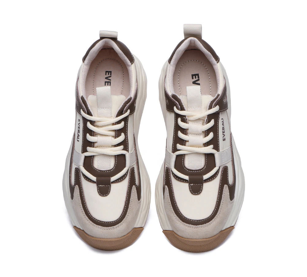 Women Chunky Sneakers Premium Leather Insole Nonslip Ellis 16 Women Chunky Sneakers Premium Leather Insole Nonslip Ellis - Image 14