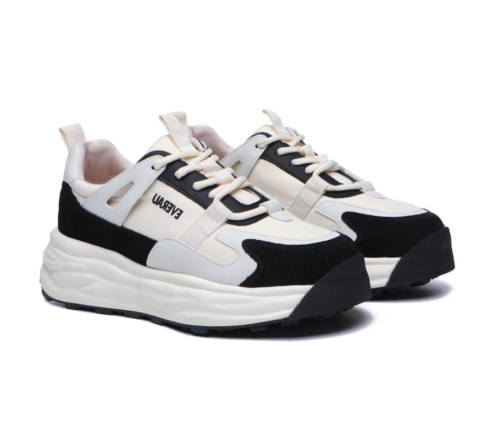 Women Chunky Sneakers Premium Leather Insole Nonslip Ellis 17 Women Chunky Sneakers Premium Leather Insole Nonslip Ellis - Image 15