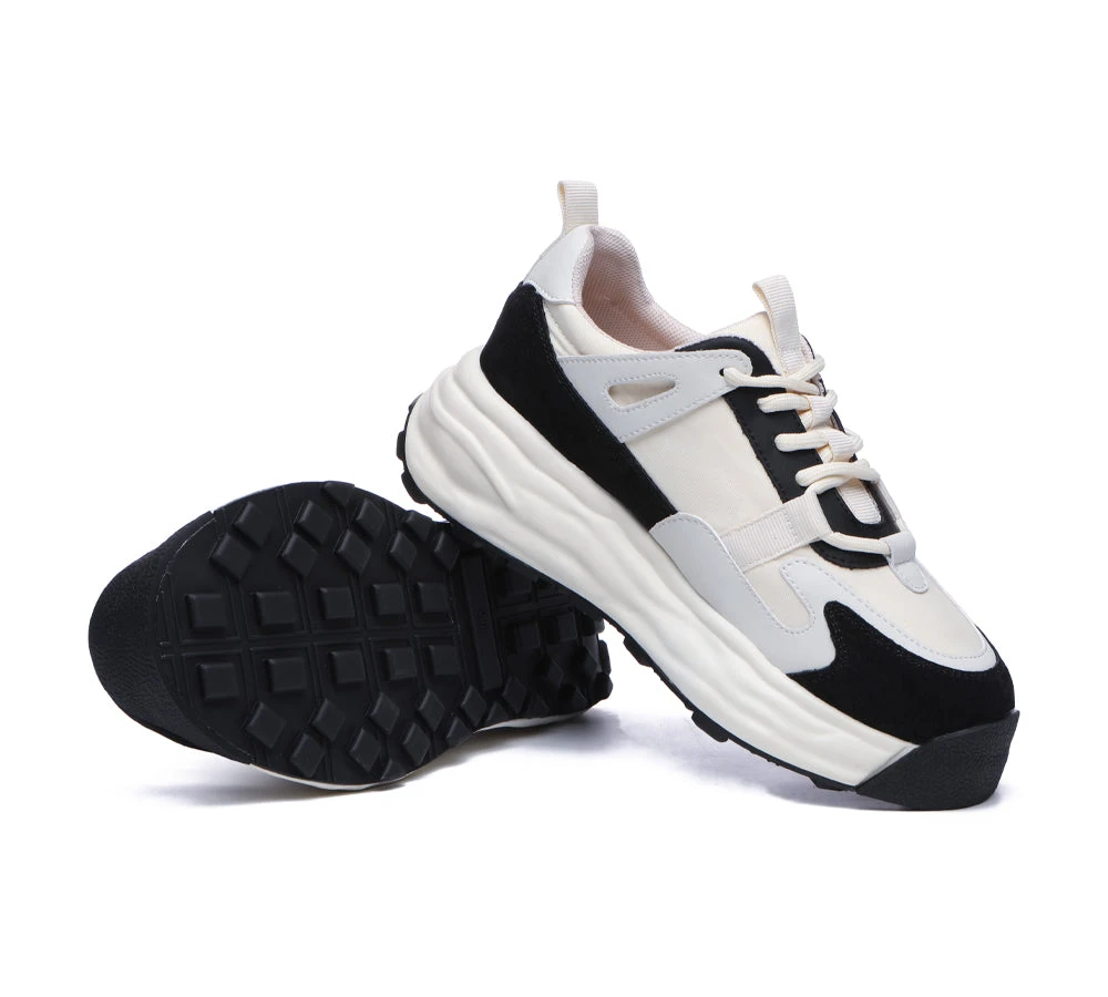 Women Chunky Sneakers Premium Leather Insole Nonslip Ellis 18 Women Chunky Sneakers Premium Leather Insole Nonslip Ellis - Image 16