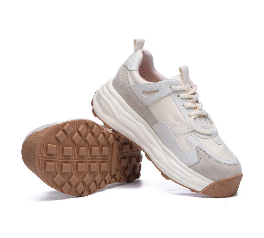 Women Chunky Sneakers Premium Leather Insole Nonslip Ellis 6 Women Chunky Sneakers Premium Leather Insole Nonslip Ellis - Image 4