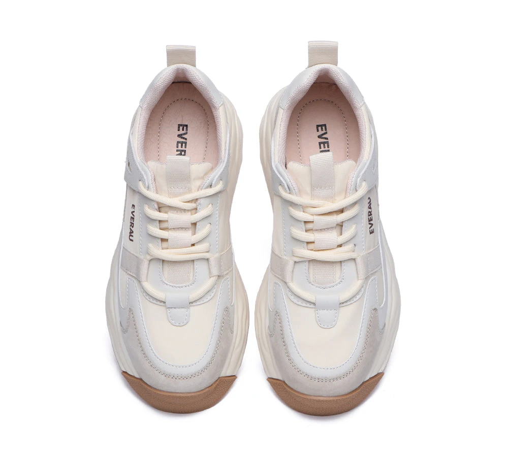 Women Chunky Sneakers Premium Leather Insole Nonslip Ellis 9 Women Chunky Sneakers Premium Leather Insole Nonslip Ellis - Image 7