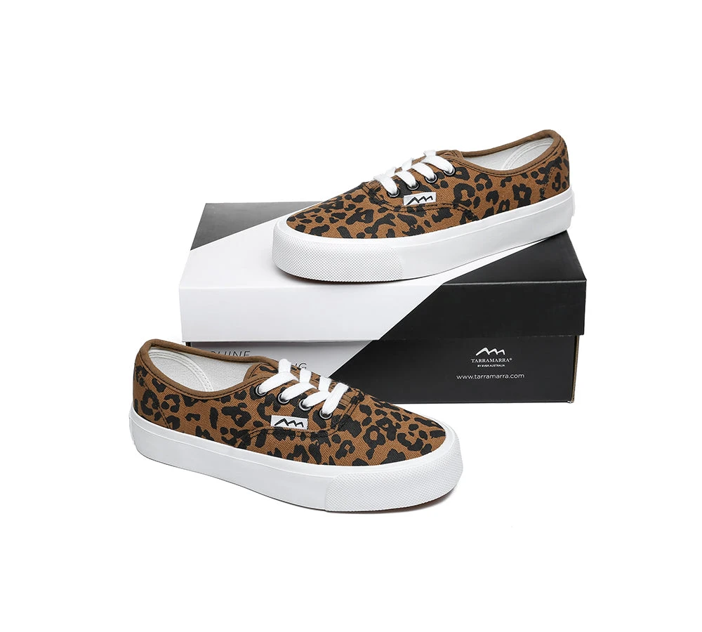 Women Leopard Print Sneakers Canvas Shoes Rana 6 Women Leopard Print Sneakers Canvas Shoes Rana - Image 4