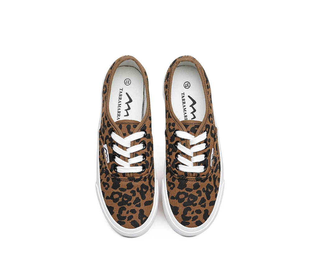 Women Leopard Print Sneakers Canvas Shoes Rana 8 Women Leopard Print Sneakers Canvas Shoes Rana - Image 6