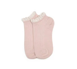 Shoe Store -Shoe Store socks 100 cotton ruffle shallow mouth socks one pair 2