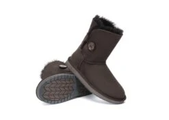 Australian Premium Double Face Sheepskin Short Button Water Resistant Boots -Shoe Store ugg boots as ugg boots double face sheepskin short button 10
