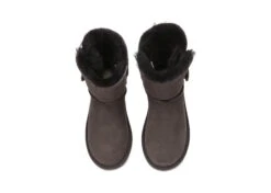 Australian Premium Double Face Sheepskin Short Button Water Resistant Boots -Shoe Store ugg boots as ugg boots double face sheepskin short button 15
