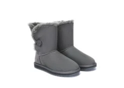 Australian Premium Double Face Sheepskin Short Button Water Resistant Boots -Shoe Store ugg boots as ugg boots double face sheepskin short button 16