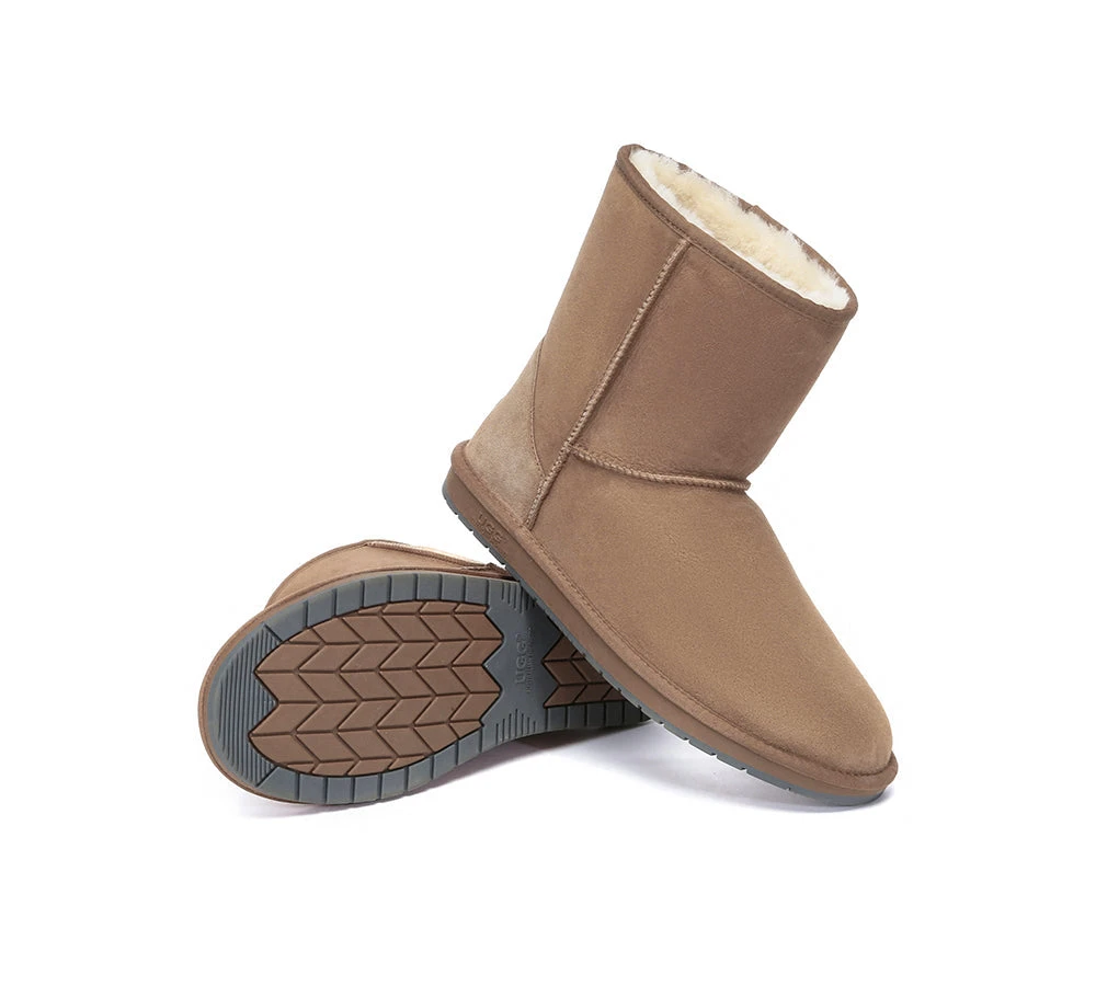 Australia Premium Double Face Sheepskin Mens Short Classic Boots 5 Australia Premium Double Face Sheepskin Mens Short Classic Boots - Image 3