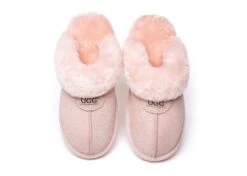 Women Slippers Premium Australia Sheepskin Wool Waffle Scuff -Shoe Store ugg boots as ugg unisex waffle slipper 16