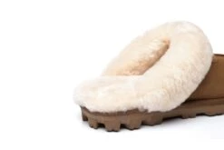 Women Slippers Premium Australia Sheepskin Wool Waffle Scuff -Shoe Store ugg boots as ugg unisex waffle slipper 3