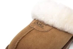 Women Slippers Premium Australia Sheepskin Wool Waffle Scuff -Shoe Store ugg boots as ugg unisex waffle slipper 4