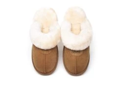 Women Slippers Premium Australia Sheepskin Wool Waffle Scuff -Shoe Store ugg boots as ugg unisex waffle slipper 6