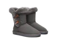 Women Short Boots Talia Twin Face Sheepskin Double Horn Toggle Closure -Shoe Store ugg boots as ugg women short boots talia sheepskin horn toggle closure 10