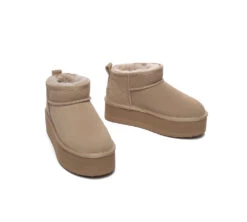 UGG Ultra Platform Mini Boots Sheepskin Wool Ankle Boots Saylor 35 UGG Ultra Platform Mini Boots Sheepskin Wool Ankle Boots Saylor -Shoe Store ugg boots australian shepherd ugg sheepskin wool ankle boots ultra platform saylor 13