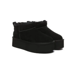 UGG Ultra Platform Mini Boots Sheepskin Wool Ankle Boots Saylor 38 UGG Ultra Platform Mini Boots Sheepskin Wool Ankle Boots Saylor -Shoe Store ugg boots australian shepherd ugg sheepskin wool ankle boots ultra platform saylor 16