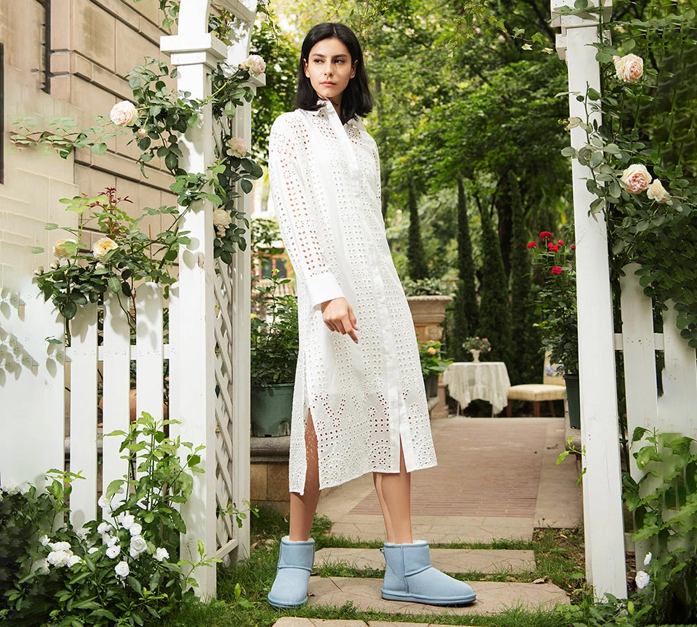 UGG Boots Women Men Sheepskin Wool Suede Mini Classic Boots 4 UGG Boots Women Men Sheepskin Wool Suede Mini Classic Boots - Image 2