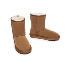 UGG Boots Sheepskin Wool Mid Calf Short Classic Suede Boots -Shoe Store ugg boots everau ugg sheepskin wool mid calf boots short classic suede 6