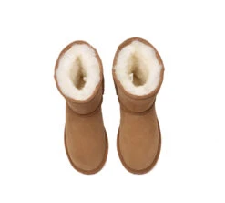 UGG Boots Sheepskin Wool Mid Calf Short Classic Suede Boots -Shoe Store ugg boots everau ugg sheepskin wool mid calf boots short classic suede 7