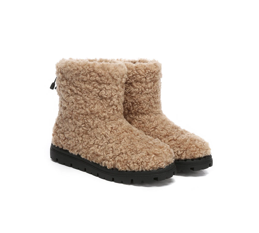 UGG Sheepskin Wool Plush Drawstring Boots Peggy 5 UGG Sheepskin Wool Plush Drawstring Boots Peggy - Image 3