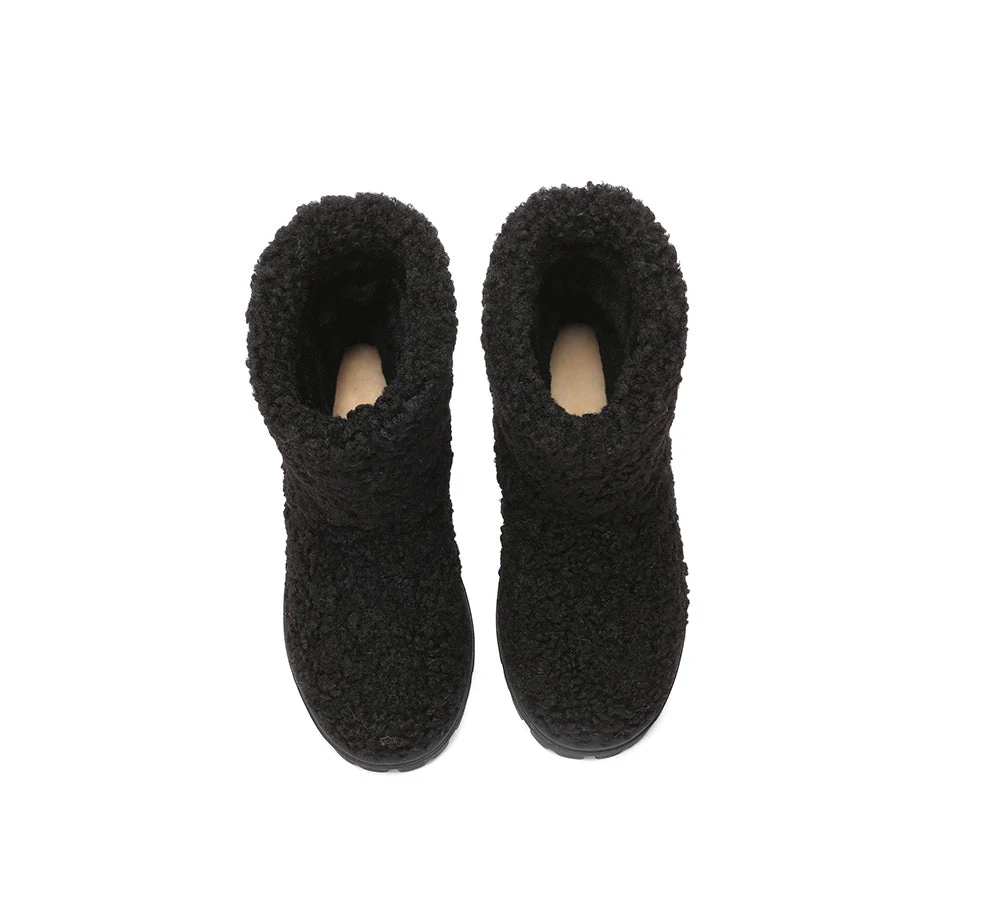 UGG Sheepskin Wool Plush Drawstring Boots Peggy 21 UGG Sheepskin Wool Plush Drawstring Boots Peggy - Image 19
