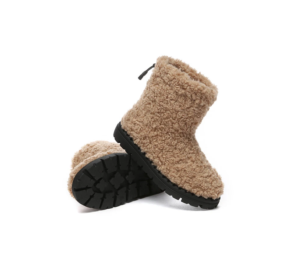 UGG Sheepskin Wool Plush Drawstring Boots Peggy 6 UGG Sheepskin Wool Plush Drawstring Boots Peggy - Image 4