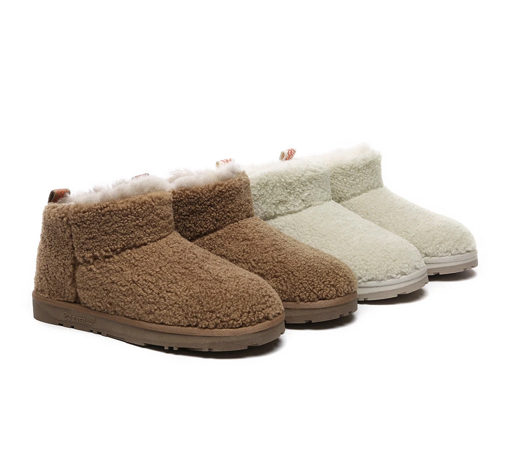 UGG Sheepskin Wool Plush Ankle Boots Ultra Teddycozy 3 UGG Sheepskin Wool Plush Ankle Boots Ultra Teddycozy