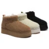 UGG Boots Sheepskin Wool Plush Ultra Platform Ankle Boots Teddycozy