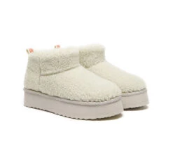 UGG Boots Sheepskin Wool Plush Ultra Platform Ankle Boots Teddycozy -Shoe Store ugg boots everau ugg sheepskin wool plush ankle platform boots ultra teddycozy 10