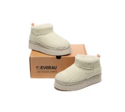 UGG Boots Sheepskin Wool Plush Ultra Platform Ankle Boots Teddycozy -Shoe Store ugg boots everau ugg sheepskin wool plush ankle platform boots ultra teddycozy 12