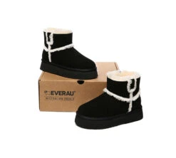 UGG Women Sheepskin Wool Shearling Lined Ankle Boots Schunck Platform -Shoe Store ugg boots everau ugg women sheepskin wool shearling lined ankle boots schunck platform 11