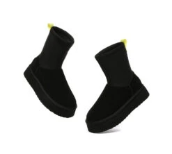 UGG Platform Boots Women Sheepskin Wool Zipper Decor Stretchy Mid Calf Ethel 30 UGG Platform Boots Women Sheepskin Wool Zipper Decor Stretchy Mid Calf Ethel -Shoe Store ugg boots everau ugg women sheepskin wool zipper stretchy mid calf platform boots ethel 12