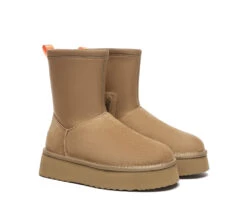 UGG Platform Boots Women Sheepskin Wool Zipper Decor Stretchy Mid Calf Ethel 20 UGG Platform Boots Women Sheepskin Wool Zipper Decor Stretchy Mid Calf Ethel -Shoe Store ugg boots everau ugg women sheepskin wool zipper stretchy mid calf platform boots ethel 2