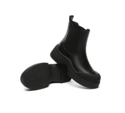 Women Leather Ankle Chunky Boots Mindy 28 Women Leather Ankle Chunky Boots Mindy -Shoe Store ugg boots everau women leather ankle chunky fashion boots mindy 11