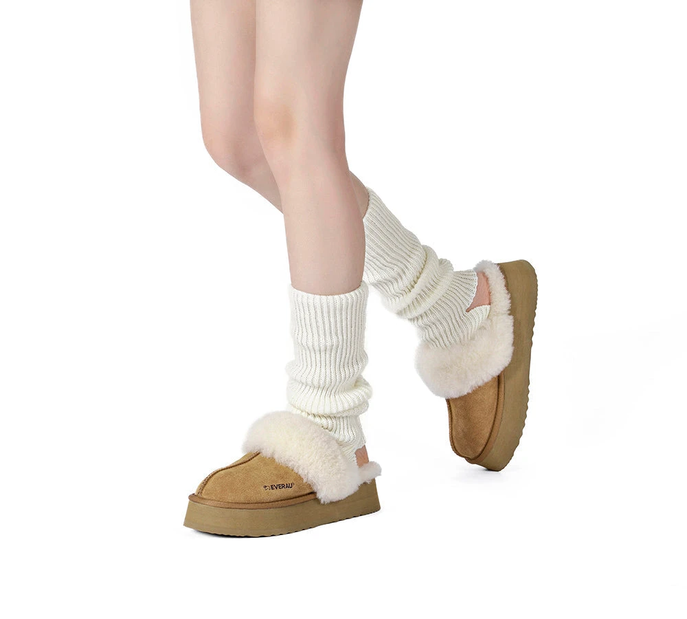 Women Stretchy Ribbed Knit Stirrup Leg Warmers 16 Women Stretchy Ribbed Knit Stirrup Leg Warmers - Image 14