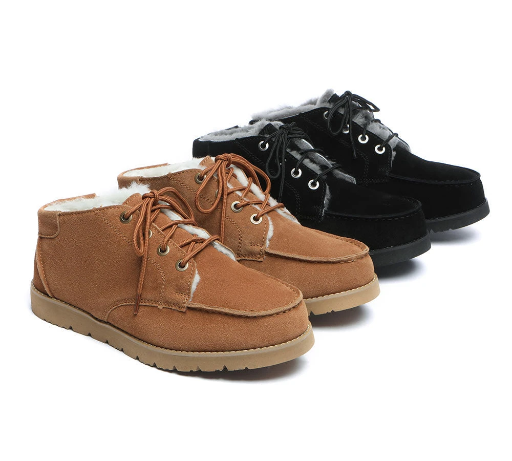 UGG Men Boots Lace Up Ankle Sheepskin Casual Boots Sneakers Ryan 3 UGG Men Boots Lace Up Ankle Sheepskin Casual Boots Sneakers Ryan