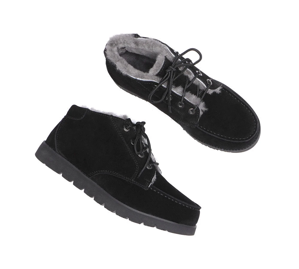 UGG Men Boots Lace Up Ankle Sheepskin Casual Boots Sneakers Ryan 15 UGG Men Boots Lace Up Ankle Sheepskin Casual Boots Sneakers Ryan - Image 13