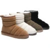 Women Mini Sheepskin Wool Boots Puffer