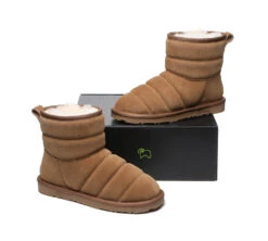 Women Mini Sheepskin Wool Boots Puffer -Shoe Store ugg boots mini sheepskin boots women puffer 20