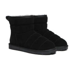 Women Mini Sheepskin Wool Boots Puffer -Shoe Store ugg boots mini sheepskin boots women puffer 26