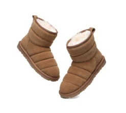 Women Mini Sheepskin Wool Boots Puffer -Shoe Store ugg boots mini sheepskin boots women puffer 31