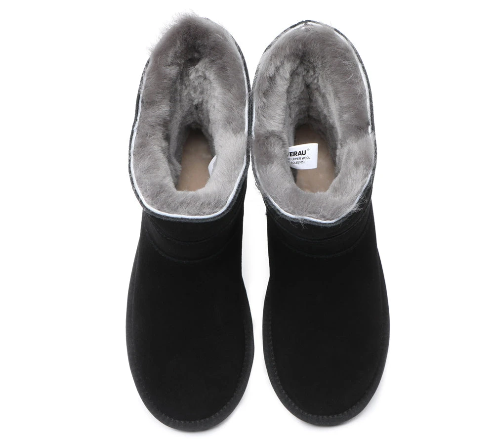 Premium Australian Sheepskin Short Boots Women Swanston 2 Panel 15 Premium Australian Sheepskin Short Boots Women Swanston 2 Panel - Image 13